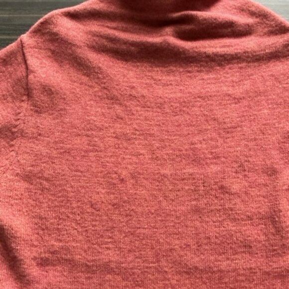 Molly Bracken Brick color sweater dress with funnel neck size small - Picture 4 of 8